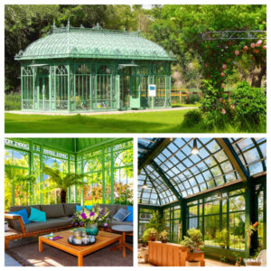 Victorian Glass Greenhouse As Living Space With Windows Included